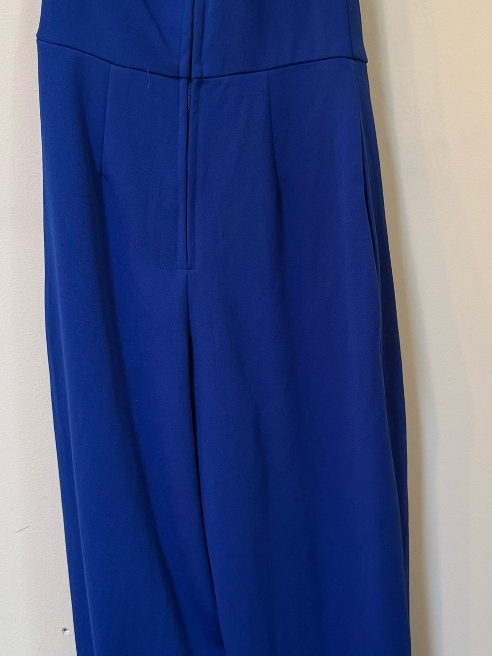 High-Waist Cobalt Wide-Leg Jumpsuit